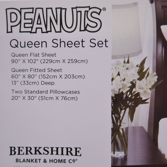 Peanuts Snoopy & Woodstock Spring Easter Egg Queen Sheet Set Springtime - Picture 3 of 4